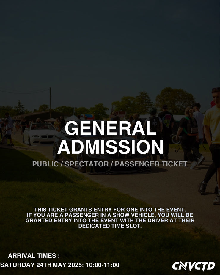 Convicted Automotive Show 2025 - Episode 5 - General Admission Ticket